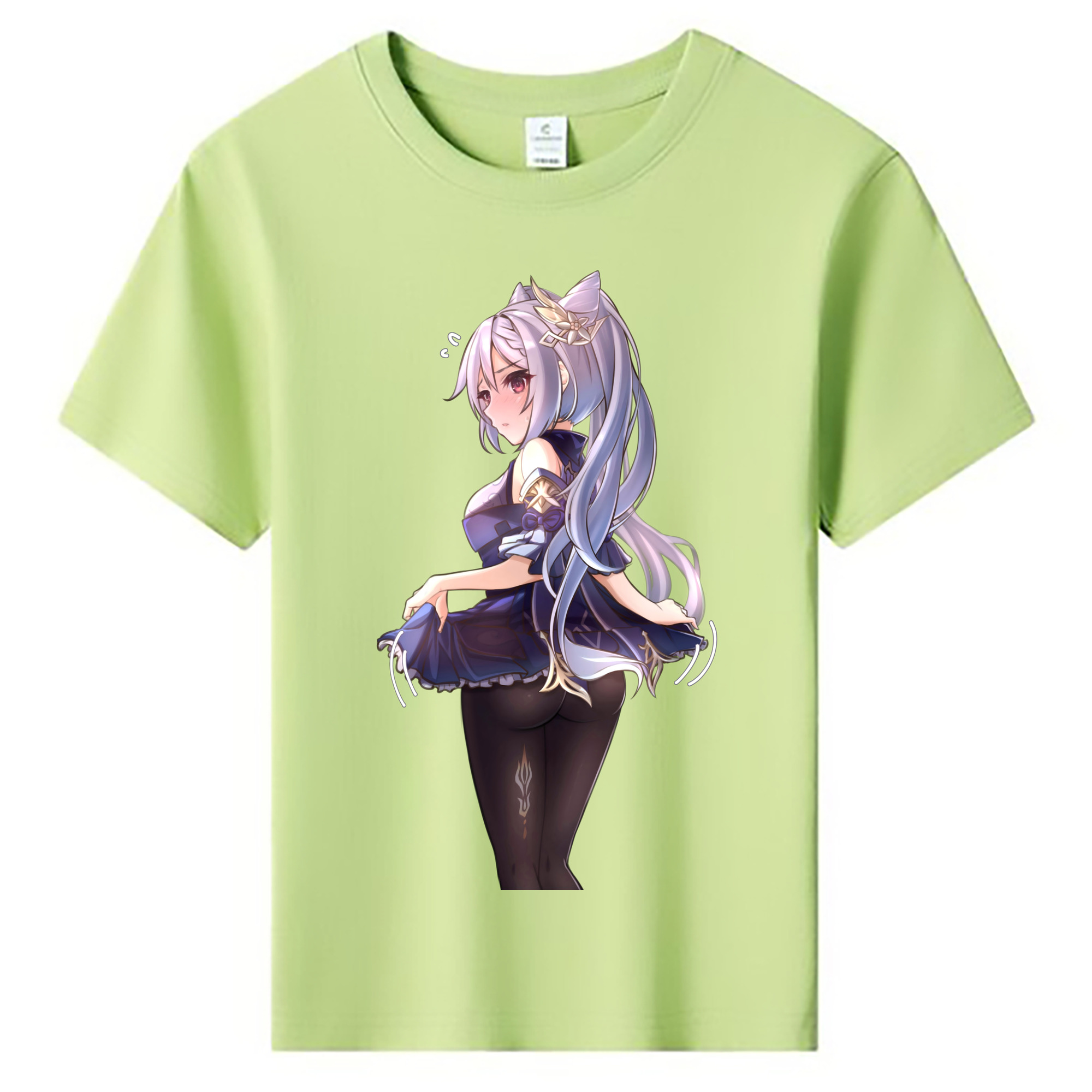 げんし神 刻晴 こくせい genshin Kokusei 綿100％キッズTシャツ（フロントプリント）